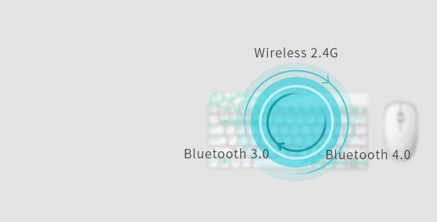 Bàn phím + Chuột Rapoo 8000M Multi-mode Wireless Không dây | Chuyển đổi thông minh