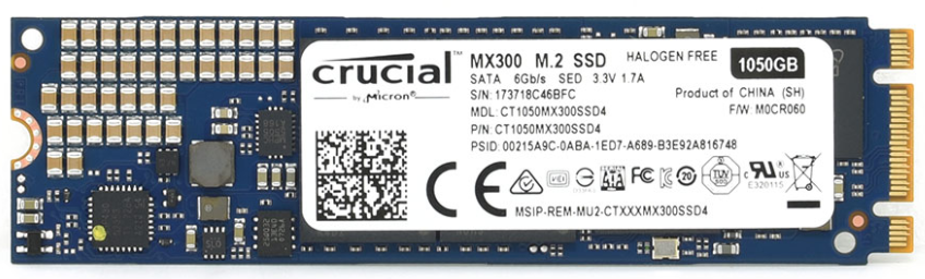 Ổ cứng SSD Crucial MX300 1050GB M.2 2280 (CT1050MX300SSD4)