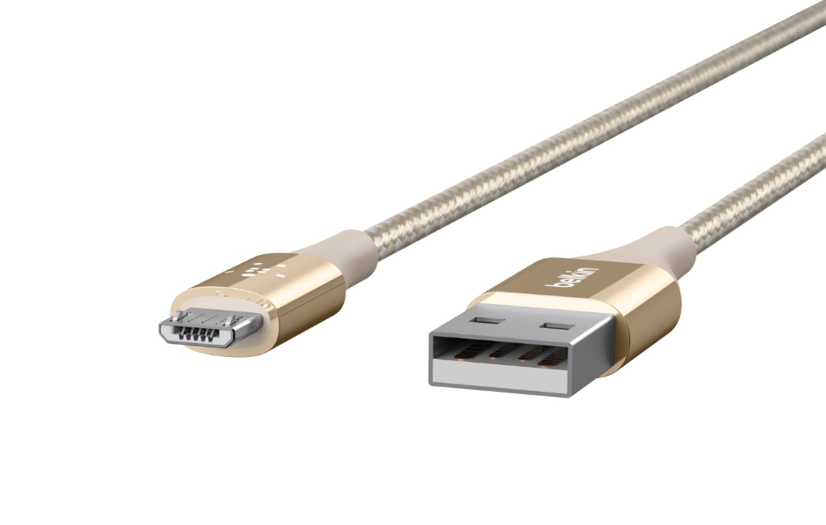 Cáp sạc Micro USB cho Samsung Belkin F2CU051BT04 1.2m(Vàng) -2