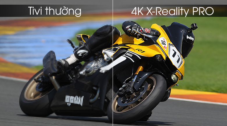 X-Reality Pro độc quyền của hãng giúp nâng cấp chất lượng hình ảnh với độ sắc nét cao, mượt mà, hạn chế hình ảnh bị nhòe, nhiễu hạt