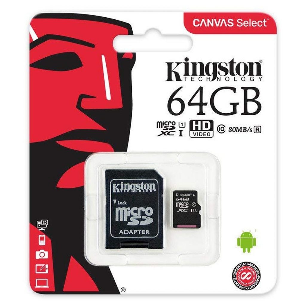 Micro SD Kingston 64GB SDHC Class 10
