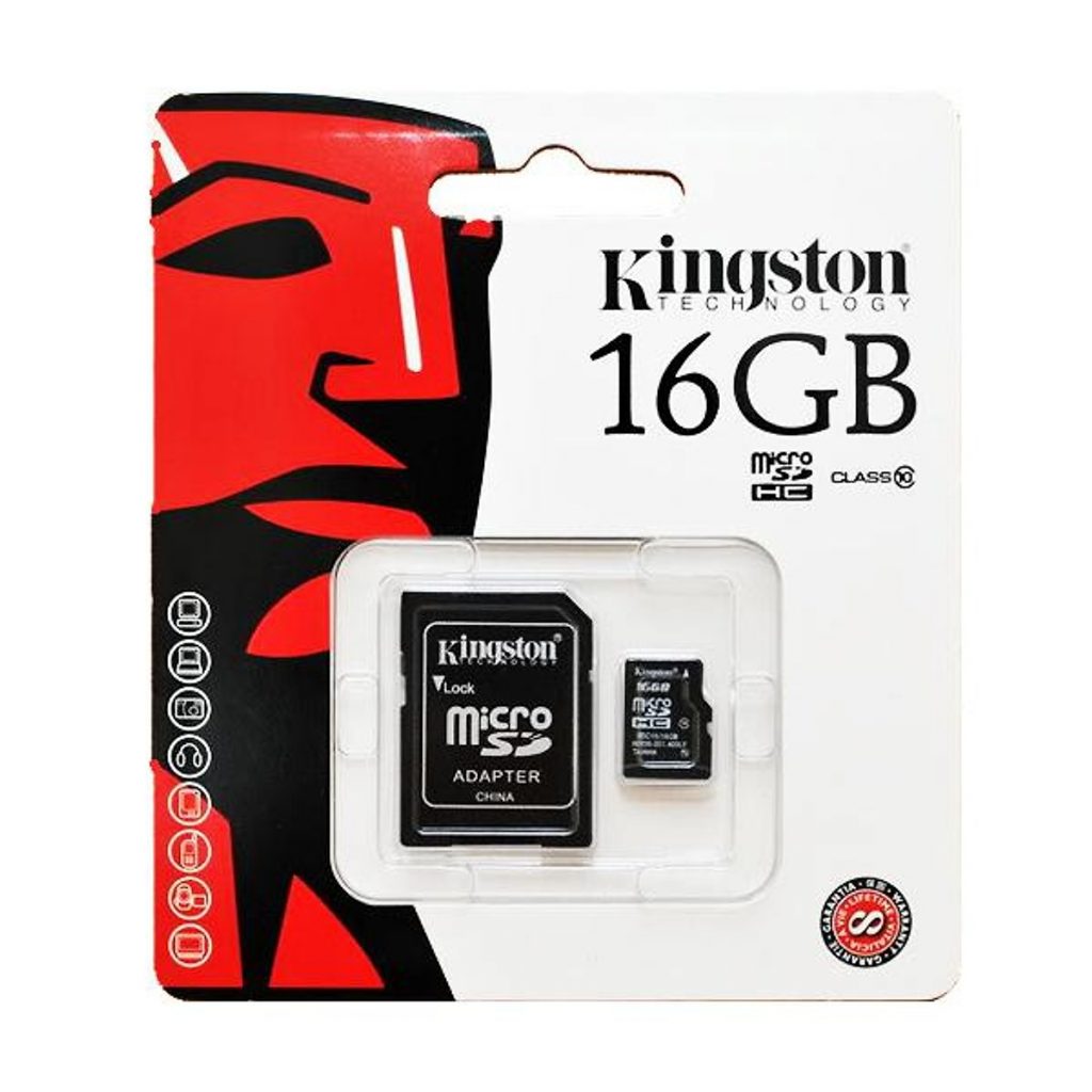 Micro SDHC Kingston 16GB Class 10