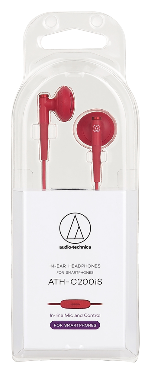 Tai nghe Audio-Technica ATH-C200IS - Red_3
