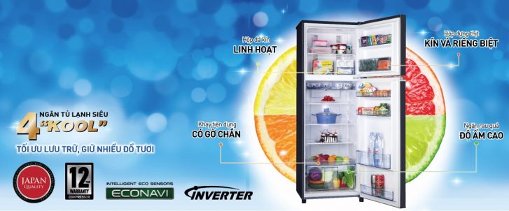 Tủ lạnh Panasonic Inverter NR-BL267VSV1