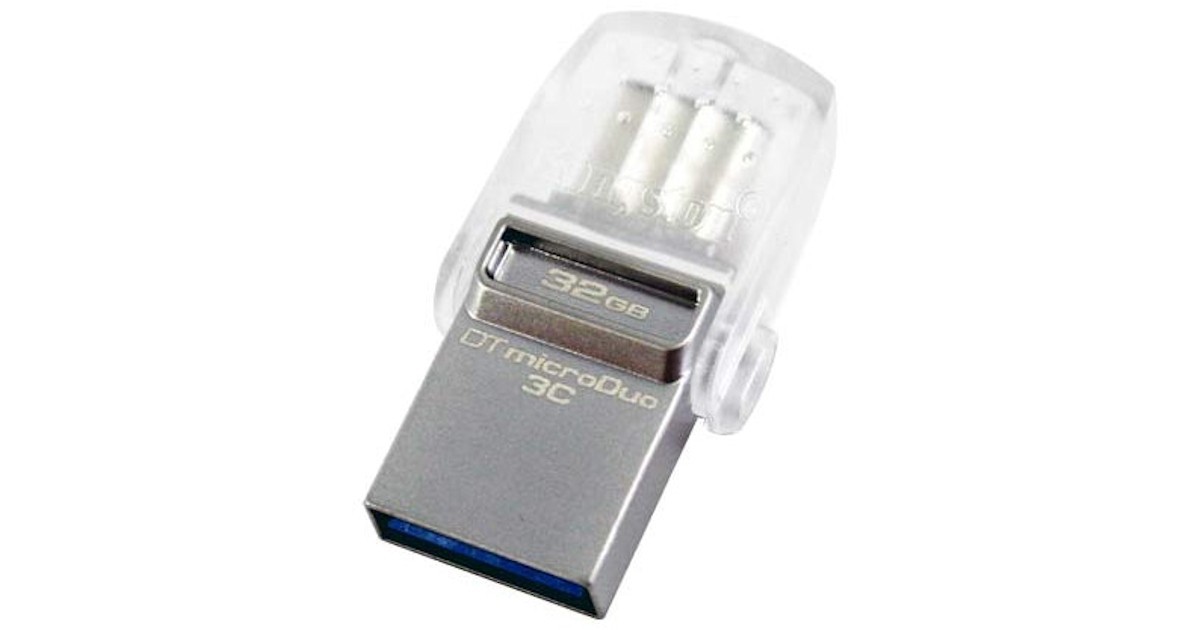USB Kington 32GB MicroDuo USB 3.0 + USB Type-C - DTDUO3C-1