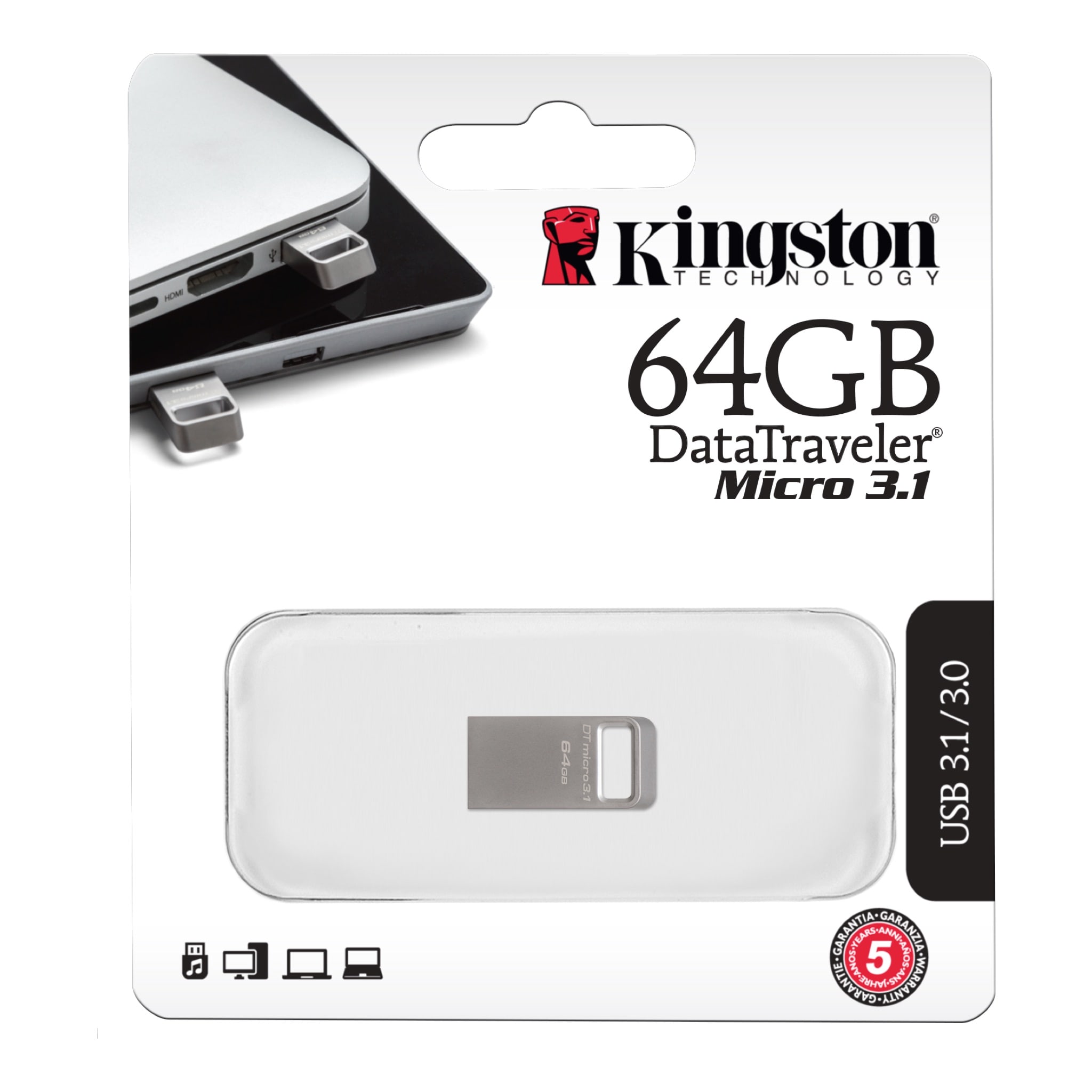 USB Kington 64GB Micro DTMC3 64GB-2