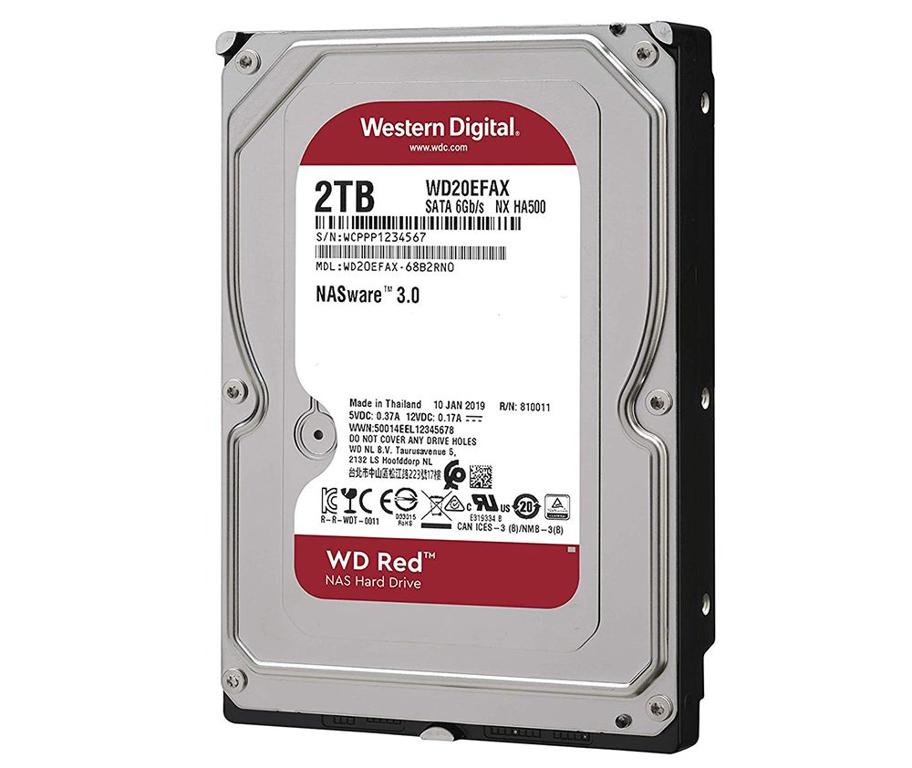 Ổ cứng HDD NAS WD Red 2TB Sata3 5400rpm (WD20EFAX)_2