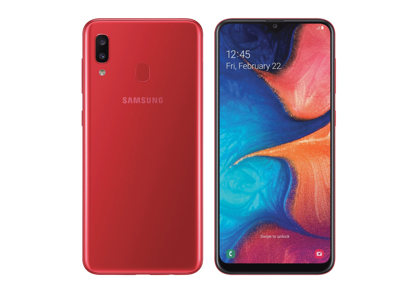 Giới thiệu chi tiết Điện thoại Samsung Galaxy A20, Đỏ