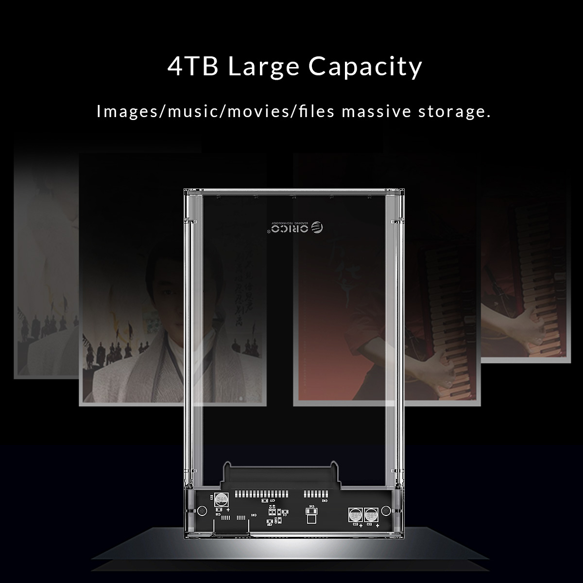 Box ổ cứng 2.5'' Orico 2139C3-G2-CR SSD HDD Sata 3 USB 3.1 Gen2 Type-C-7