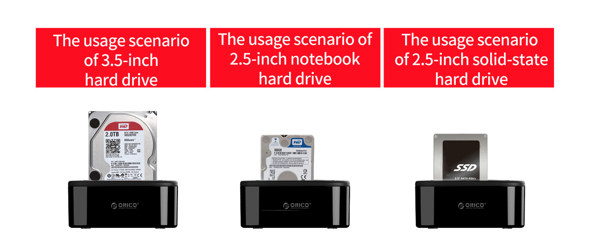 Docking ổ cứng 2.5''+3.5'' Orico 6218US3 SSD HDD Sata 3 USB 3.0-1