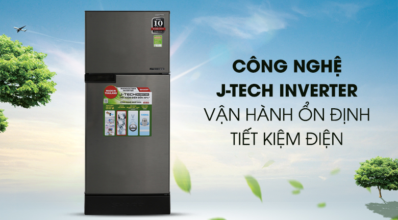 Tủ lạnh Sharp Inverter 241 lít SJ-X251E-DS