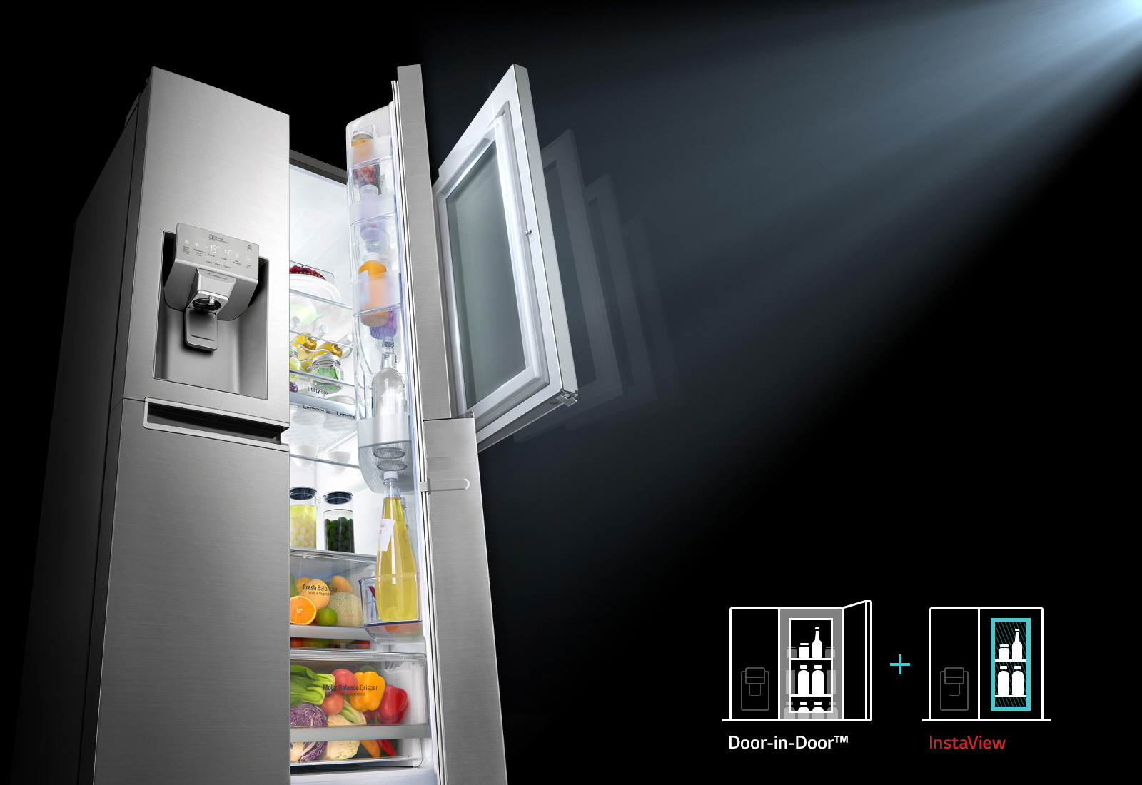 Tủ lạnh LG Inverter InstaView Door-in-Door 601 lít GR-X247MC_2