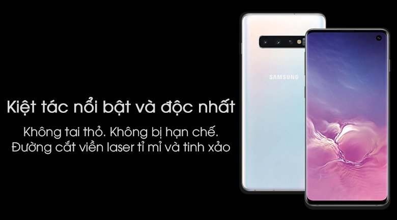 Điện thoại Samsung Galaxy S10+ 128 GB , Trắng
