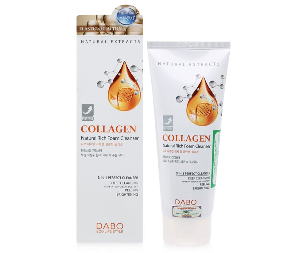 Sữa rửa mặt Dabo Collagen cao cấp 3-IN-1 (180ml)