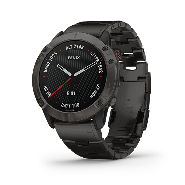 Đồng hồ thông minh Garmin Fēnix 6X - Titanium Carbon Gray | Thiết kế tinh tế, trọng lượng nhỏ bé