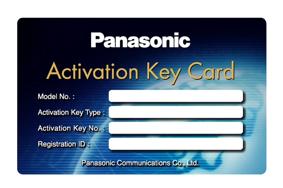 Panasonic-Activation-Key-Card