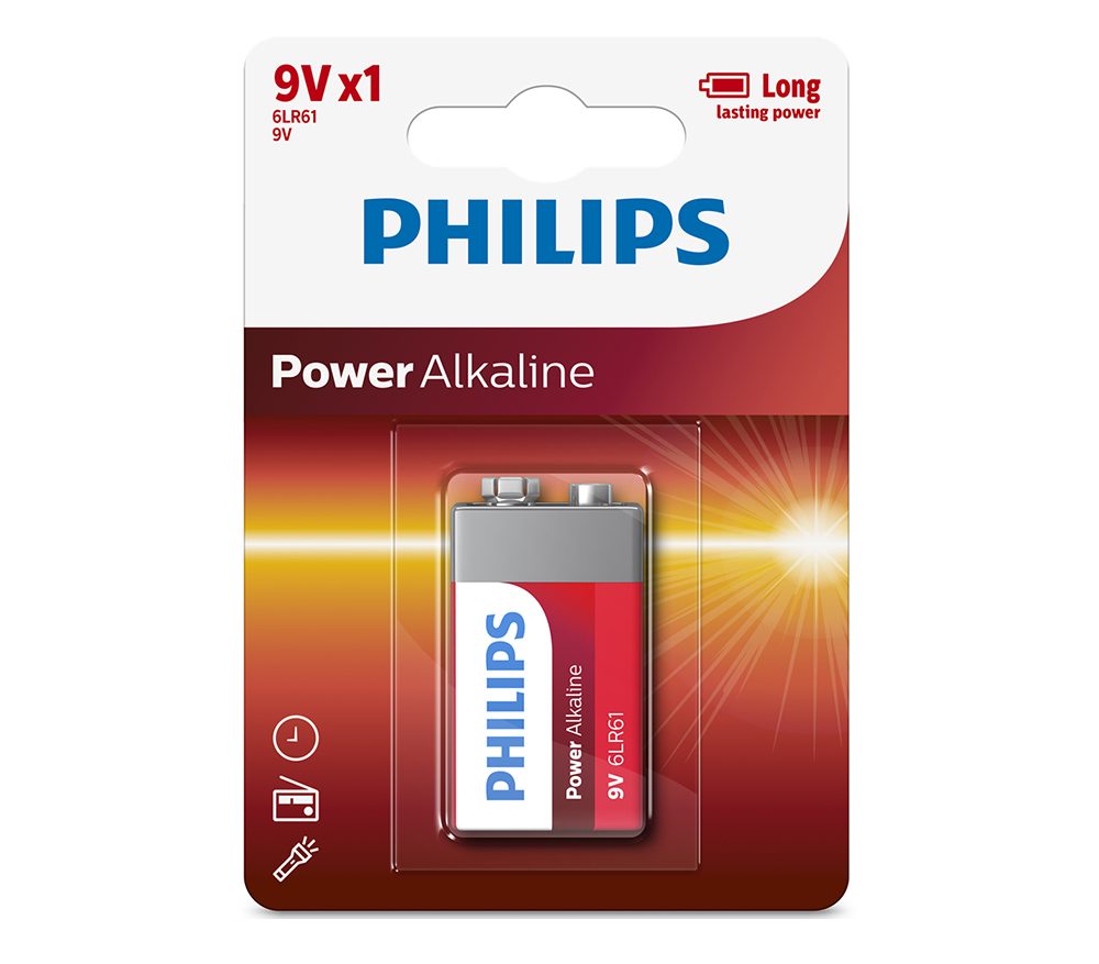 Pin Philips 6LR61P1 (1 viên 9V)