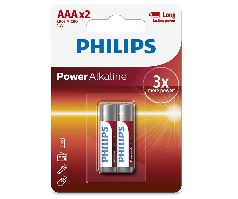 Pin Philips LR03P2B (2 viên AAA)