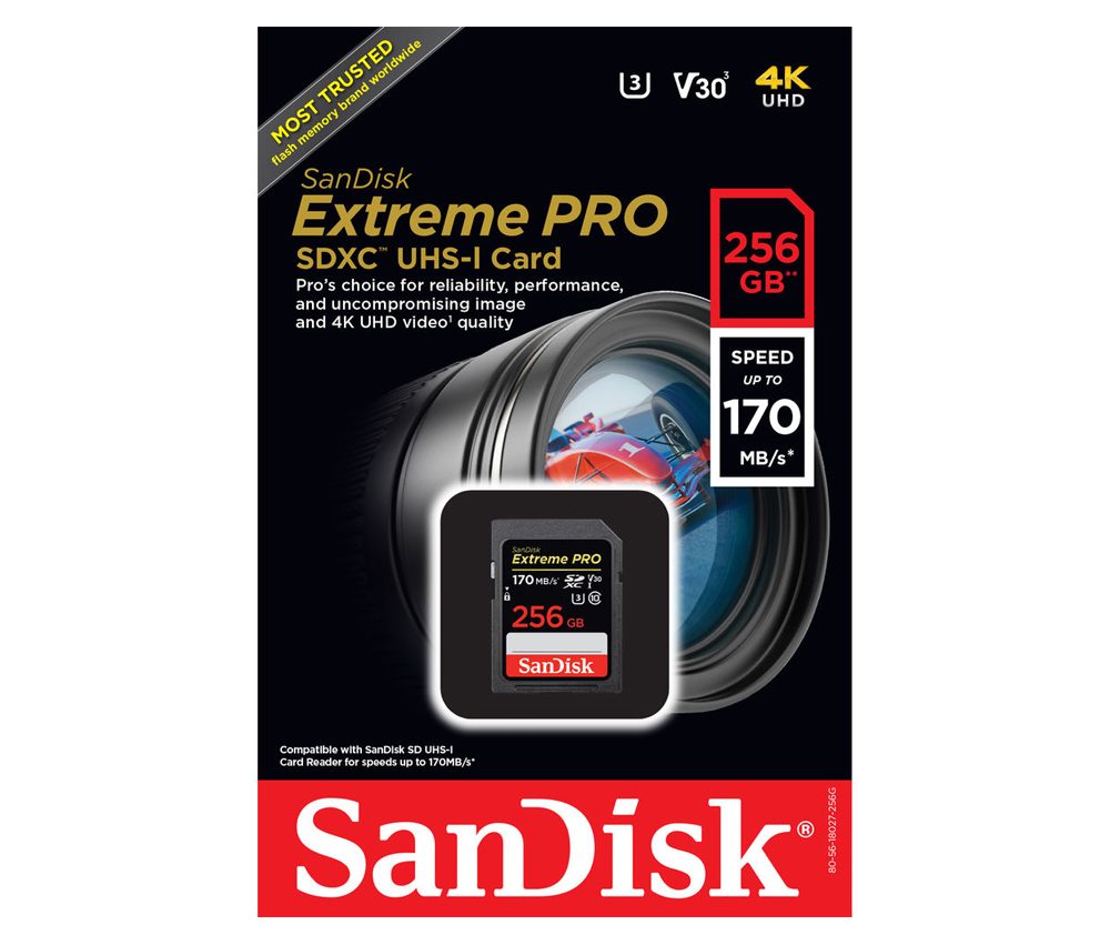 Thẻ Nhớ SDXC SanDisk Extreme Pro 170Mbs - 256GB-2