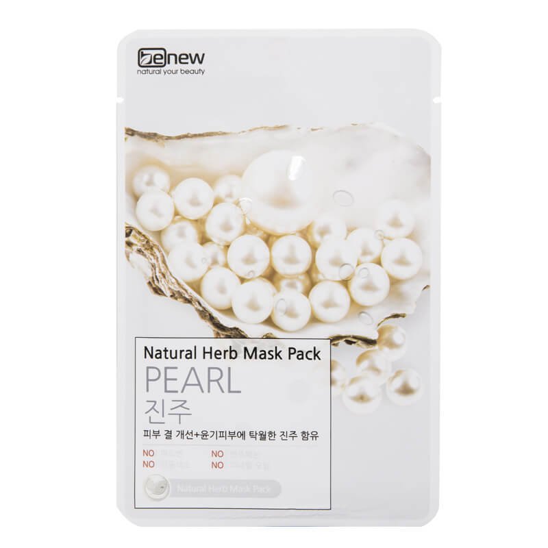 Bộ 10 miếng Đắp mặt nạ Benew Natural Herb Mask Pack - Pearl (22ml/miếng)