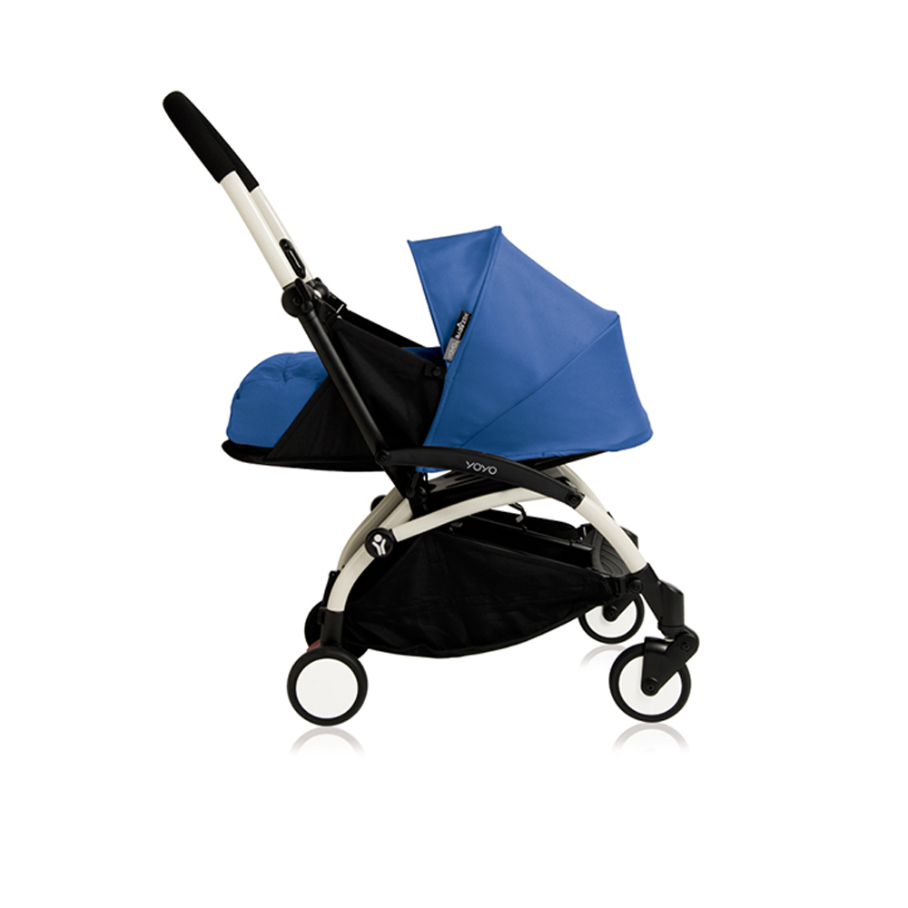 mô tả Xe Đẩy Babyzen Yoyo 6+ Basic Khung Trắng Màu Xanh Dương