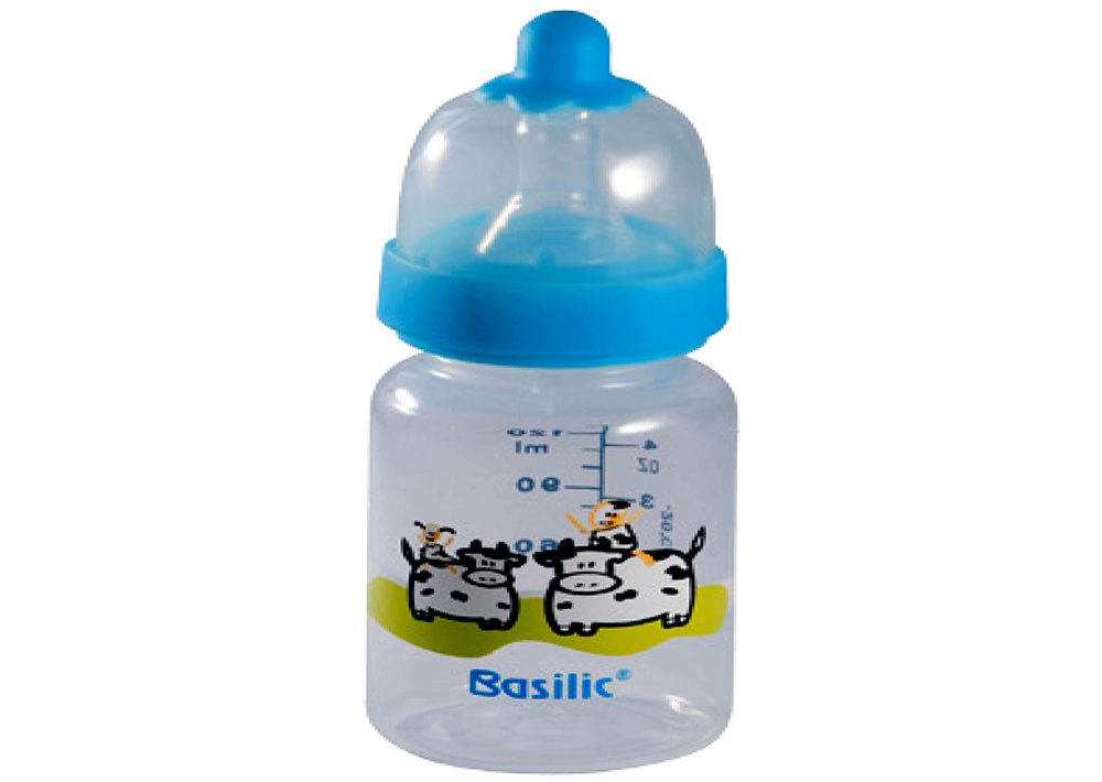 Bình sữa PC có van chống sặc và chống đau bụng (120ml - S) Basilic D027