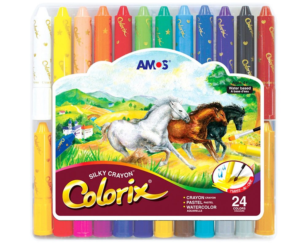 AMOS-Bộ bút màu 24màu ACX2 - 2