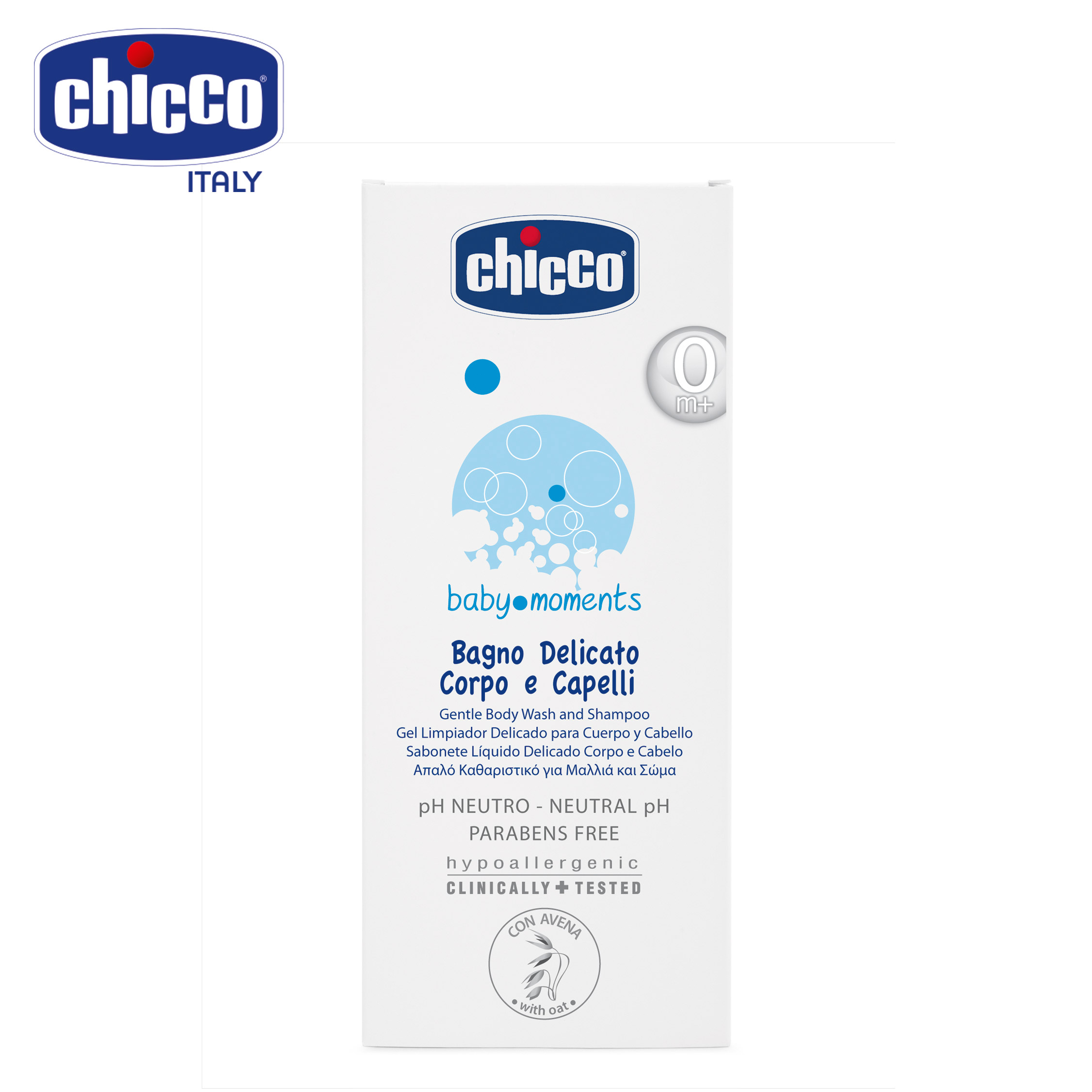 mô tả Sữa tắm gội chiết xuất Yến mạch 0M+ Chicco 500ml 2