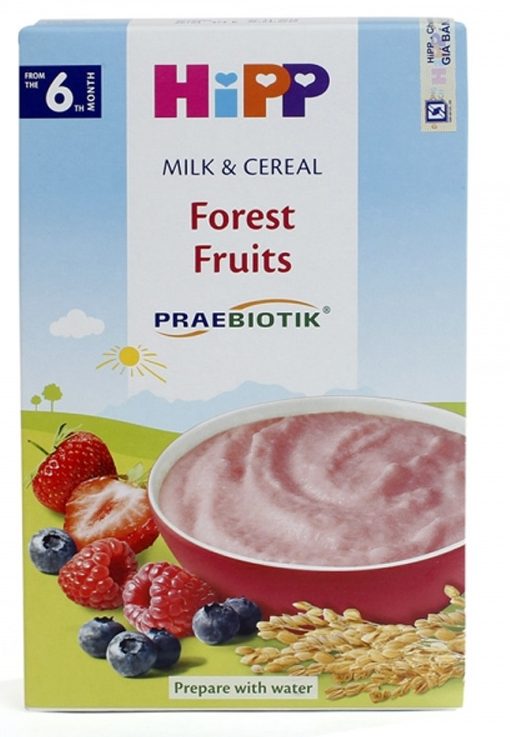 Bột sữa dinh dưỡng HiPP Organic bổ sung Praebiotik - Hoa quả rừng 250g