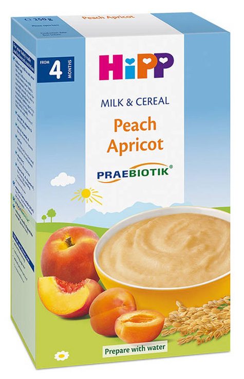 Bột sữa dinh dưỡng HiPP bổ sung Praebiotik - Đào, Mơ tây 250g