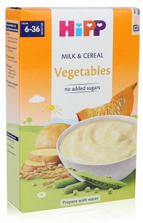 Bột sữa và ngũ cốc rau củ tổng hợp HiPP 250g