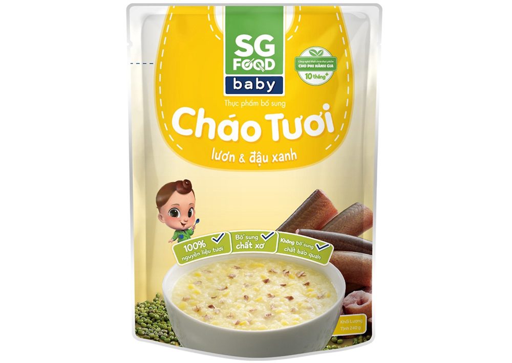 Cháo tươi Baby Sài Gòn Food Lươn & Đậu xanh 240g