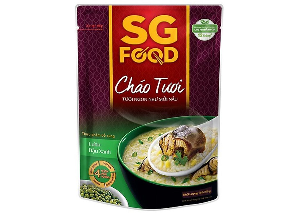 Cháo tươi Sài Gòn Food Lươn & Đậu xanh 270g