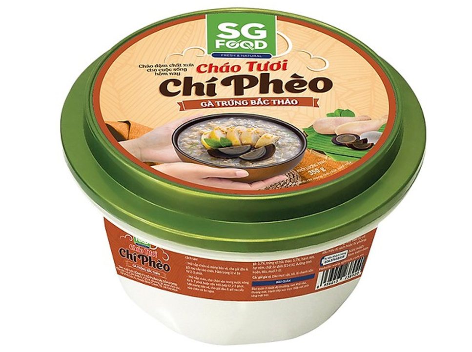 Cháo Tươi Chí Phèo Sài Gòn Food Gà Trứng Bắc Thảo 350g
