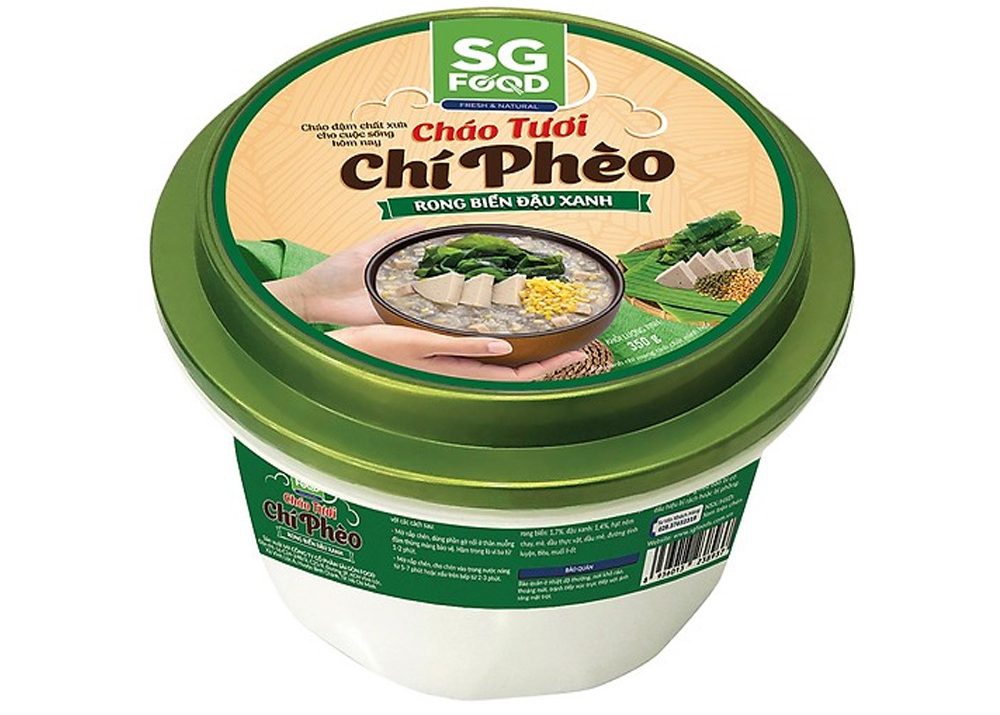 Cháo Tươi Chí Phèo Sài Gòn Food Rong Biển Đậu Xanh 350g
