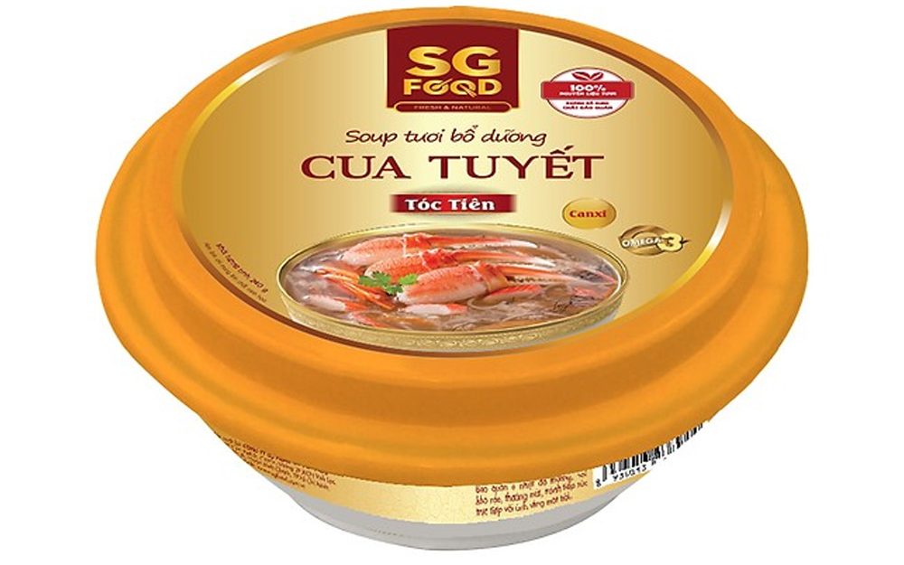 Soup tươi bổ dưỡng Sài Gòn Food Cua tuyết Tóc tiên 240g
