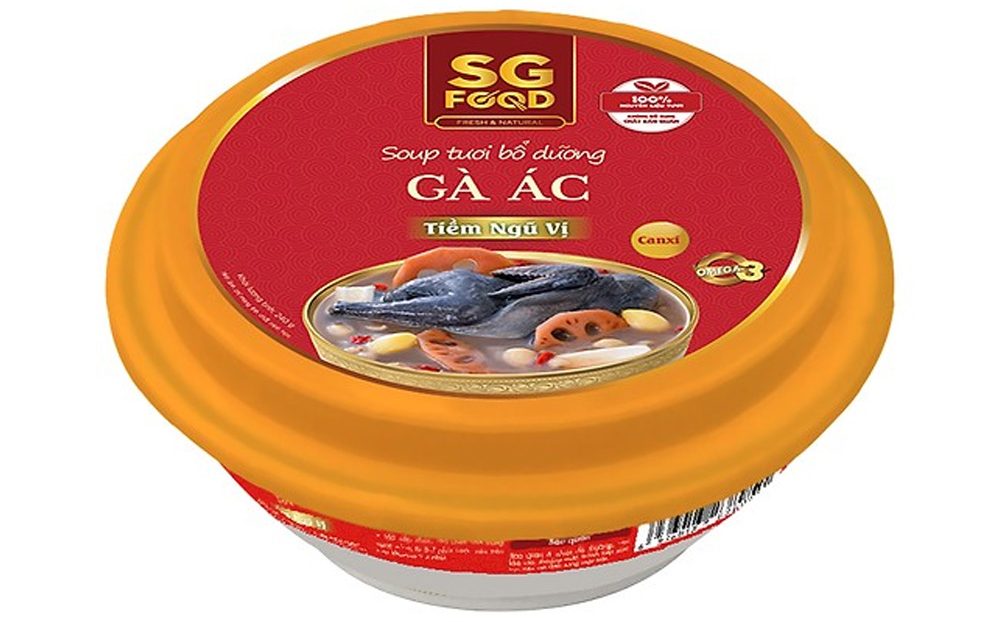 Soup tươi bổ dưỡng Sài Gòn Food Gà ác Tiềm ngũ vị 240g