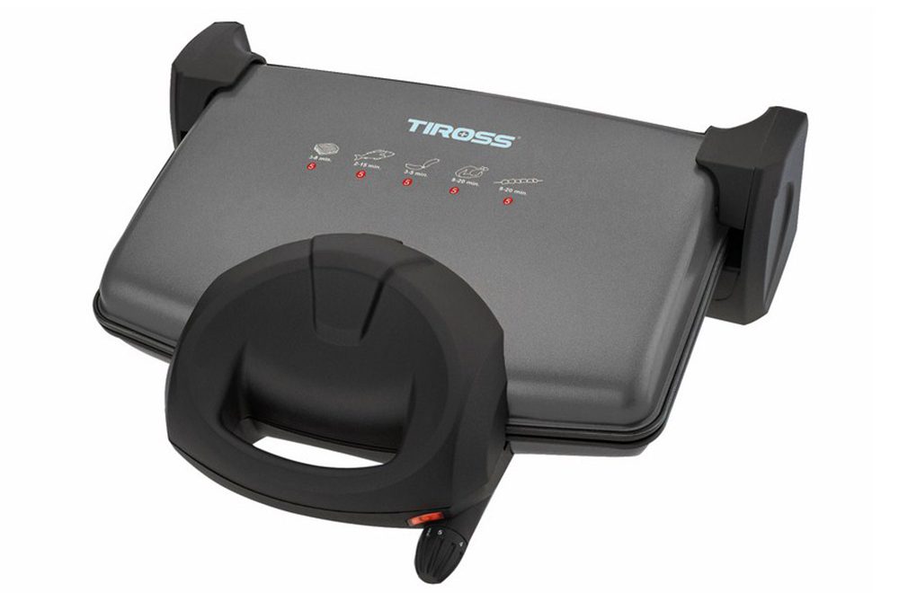 Kẹp nướng điện Tiross, 1600W, 3 màu (Đen, đỏ và bạc) TS9653_2