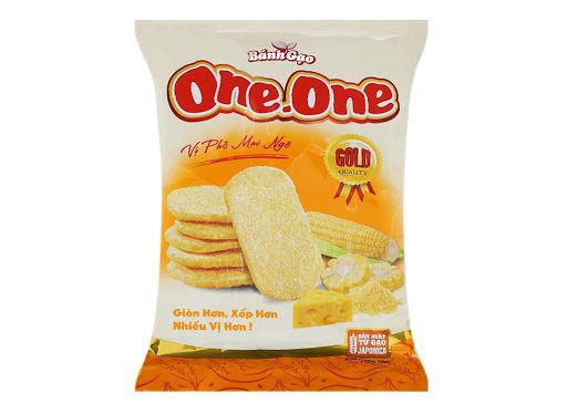 Bánh gạo OneOne Gold vị Pho mai ngô 118g
