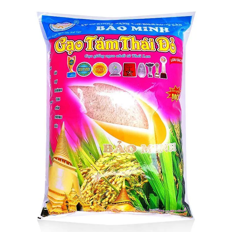 Gạo tám Thái đỏ Bảo Minh túi 5kg_1