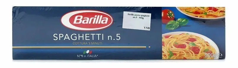 Mì spaghetti Barilla số 5 hộp 500g_1
