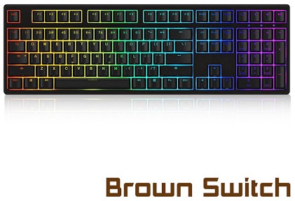 Bàn phím cơ Akko 3108S RGB PRO Brown Switch (108 keys) (Đen)