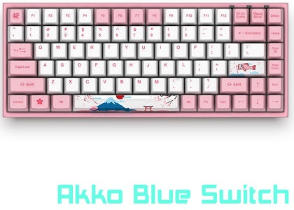 Bàn phím cơ AKKO 3084 World Tour - Tokyo Blue Switch (84 keys)