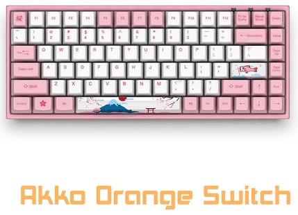 Bàn phím cơ AKKO 3084 World Tour - Tokyo Oragne Switch (84 keys)