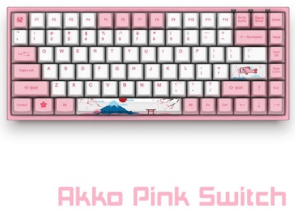 Bàn phím cơ AKKO 3084 World Tour - Tokyo Pink Switch (84 keys)