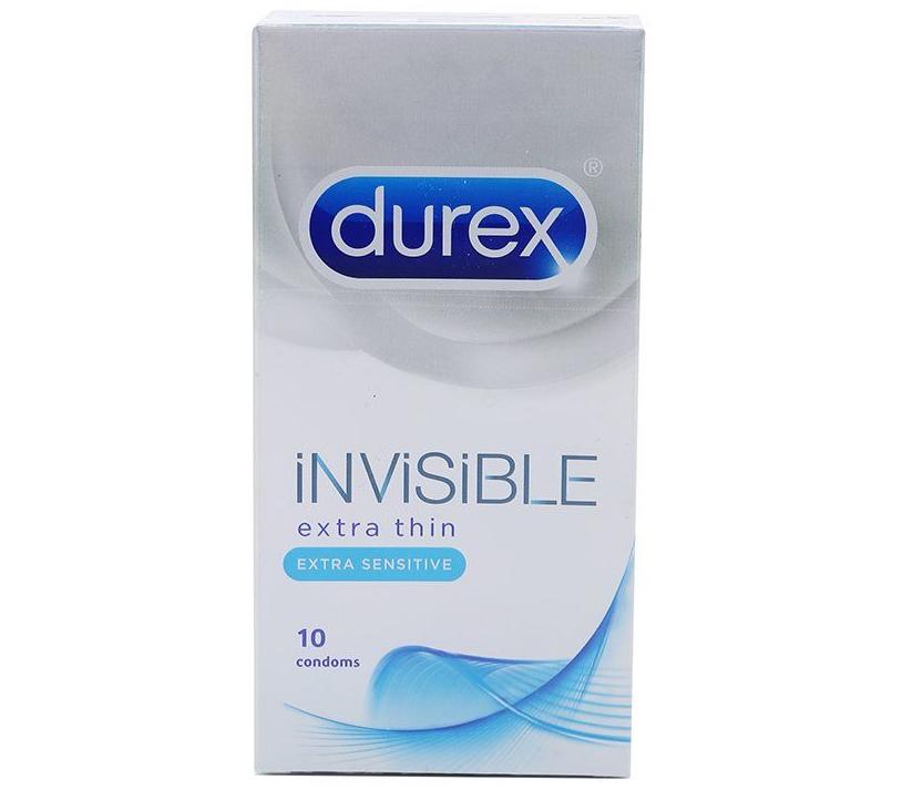 Bao cao su Durex Invisible hộp 10 cái