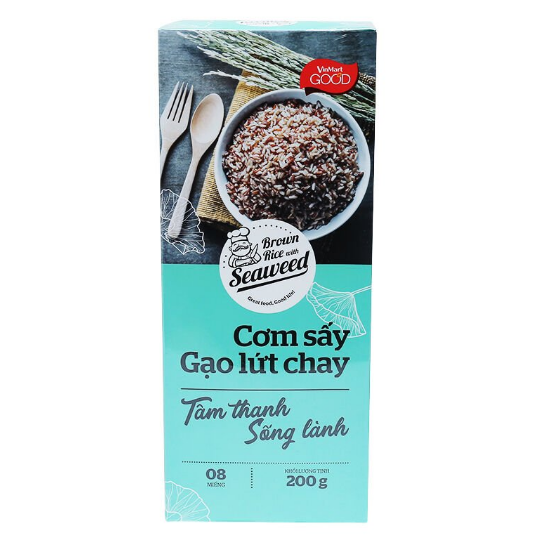 Cơm sấy gạo lứt chay VinMart Good hộp 200g