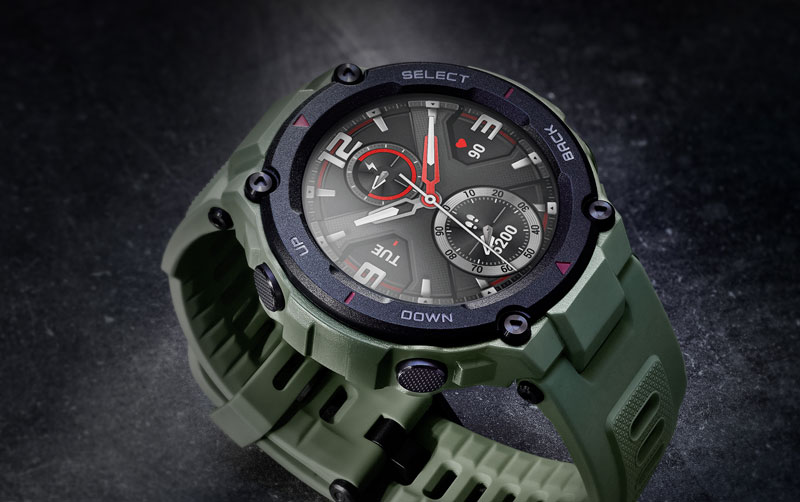 Đồng hồ thông minh AMAZFIT T-REX (Army Green) | Chứng chỉ cấp quân sự