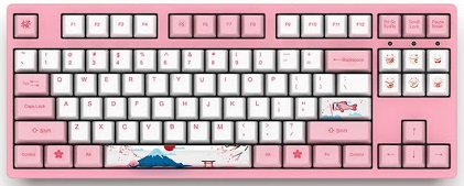 Bàn phím cơ AKKO 3087 World Tour - Tokyo Switch Pink (87 keys)