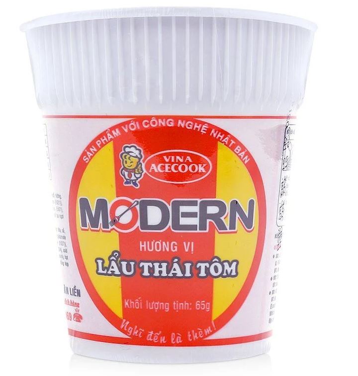 Mì ly ăn liền Modern vị lẩu Thái tôm Acecook 65g_1